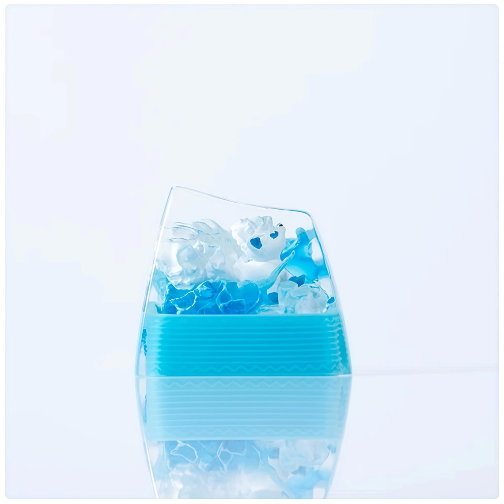 Pokémon Alolan Vulpix Crystal Resin Artisan Keycap – ESC Key