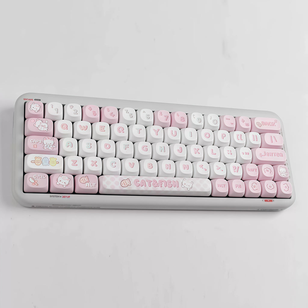 Kitten Fish MOA Profile PBT Keycap Set