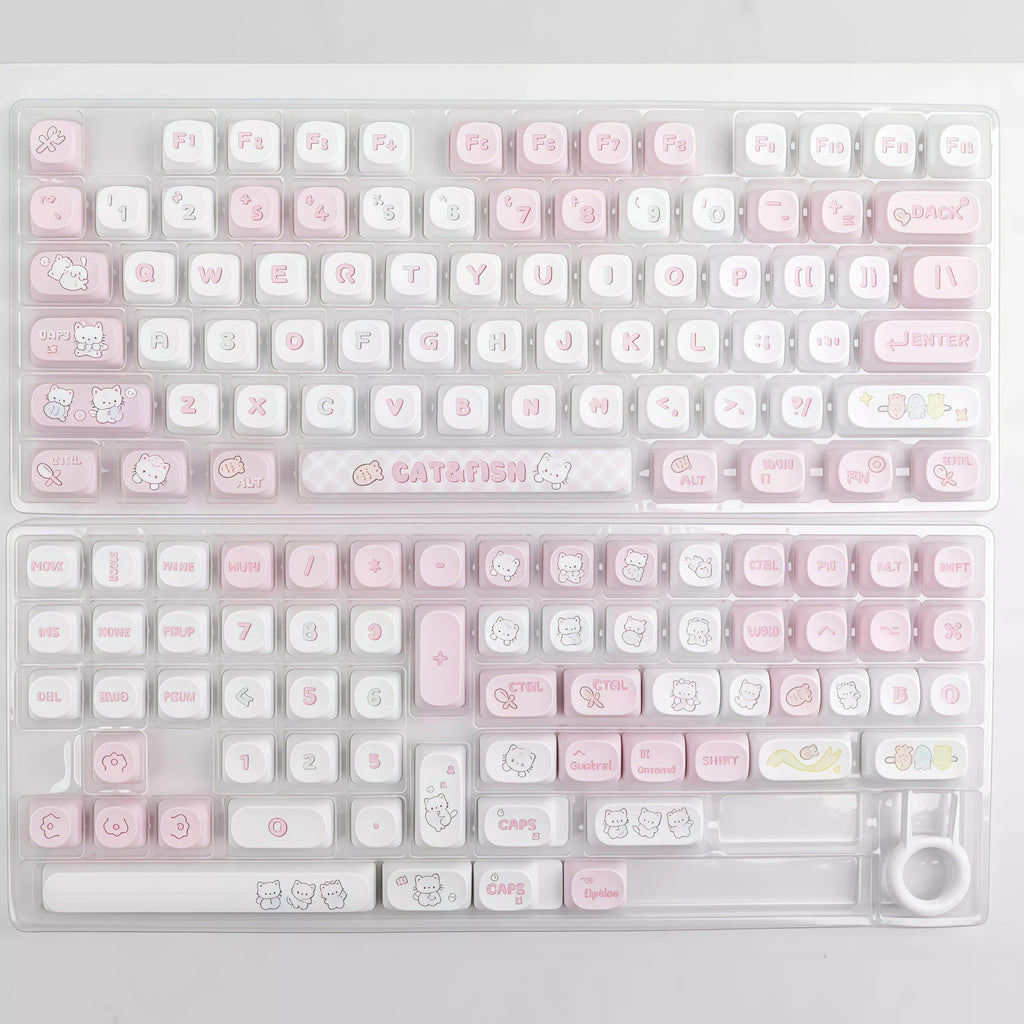 Kitten Fish MOA Profile PBT Keycap Set
