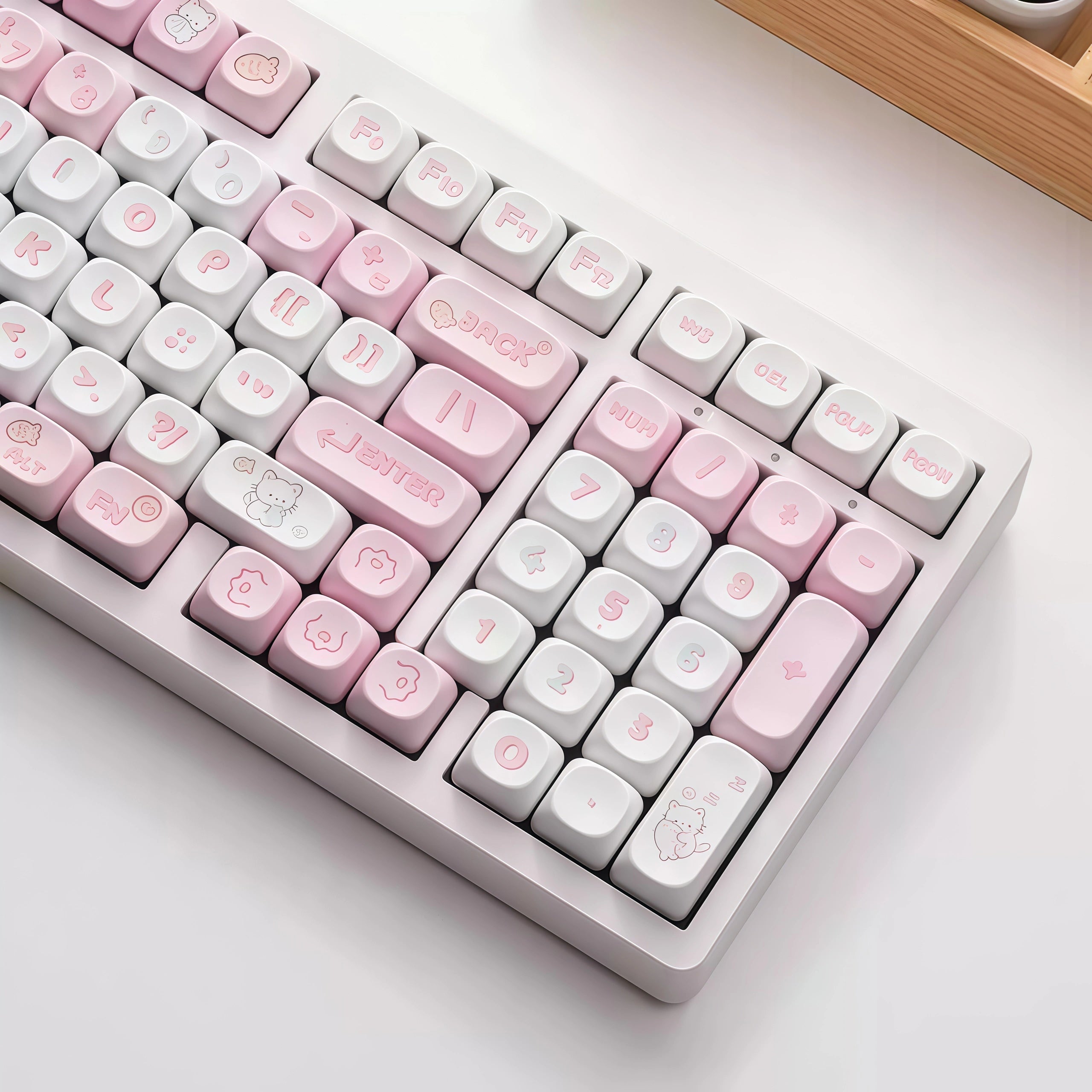Kitten Fish MOA Profile PBT Keycap Set