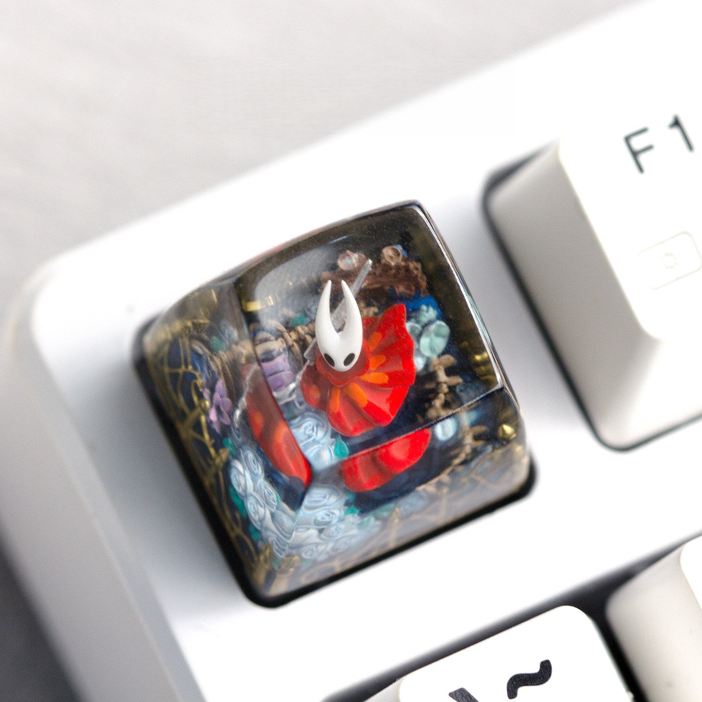 Hollow Knight Hornet Mini Translucent Resin Artisan Keycap – ESC Key