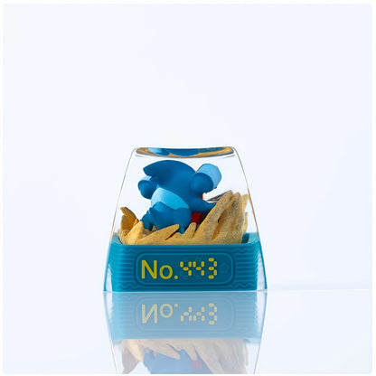 Pokémon "Gible" Artisan Keycap - Crystal Resin Edition