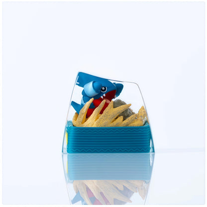 Pokémon "Gible" Artisan Keycap - Crystal Resin Edition