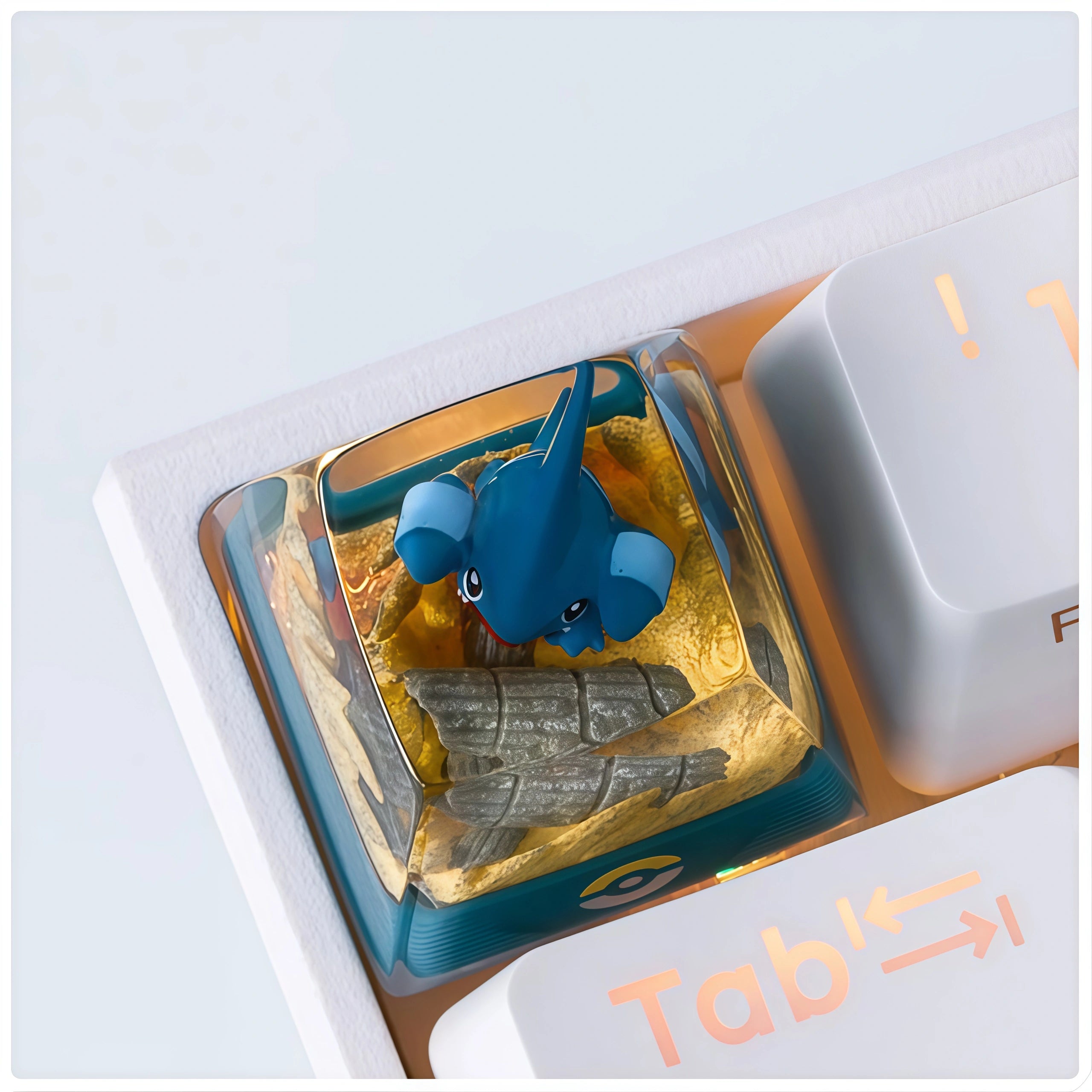 Pokémon Gible Crystal Resin Artisan Keycap – ESC Key
