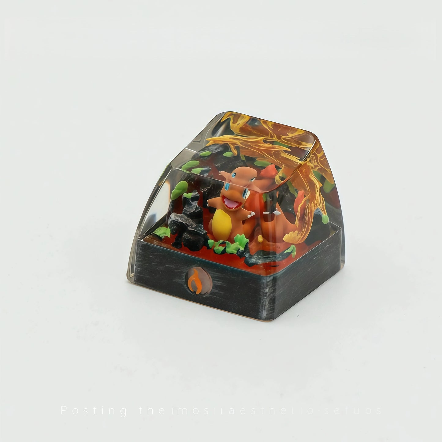 Pokémon "Charmander" Artisan Keycap - Crystal Resin Edition