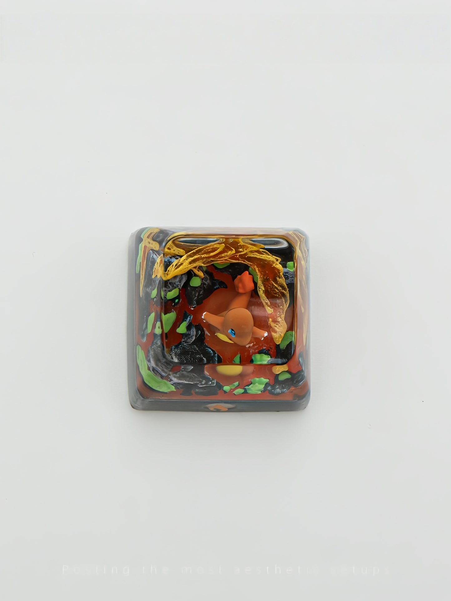 Pokémon "Charmander" Artisan Keycap - Crystal Resin Edition