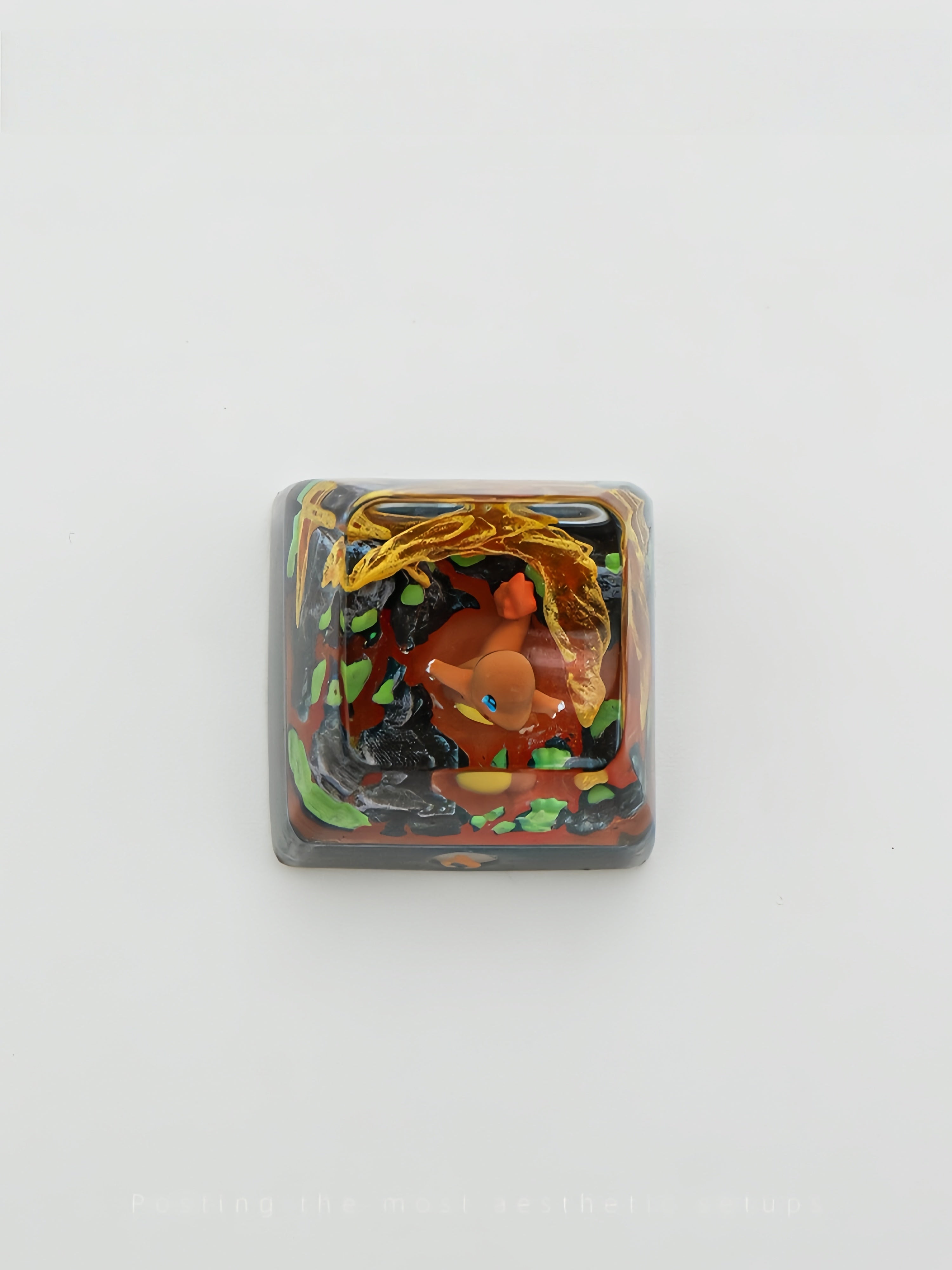 Pokémon Charmander Crystal Resin Artisan Keycap – ESC Key