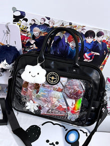 Clear Window Ita Bag (Campus Style) – Large Capacity Pin Display Bag