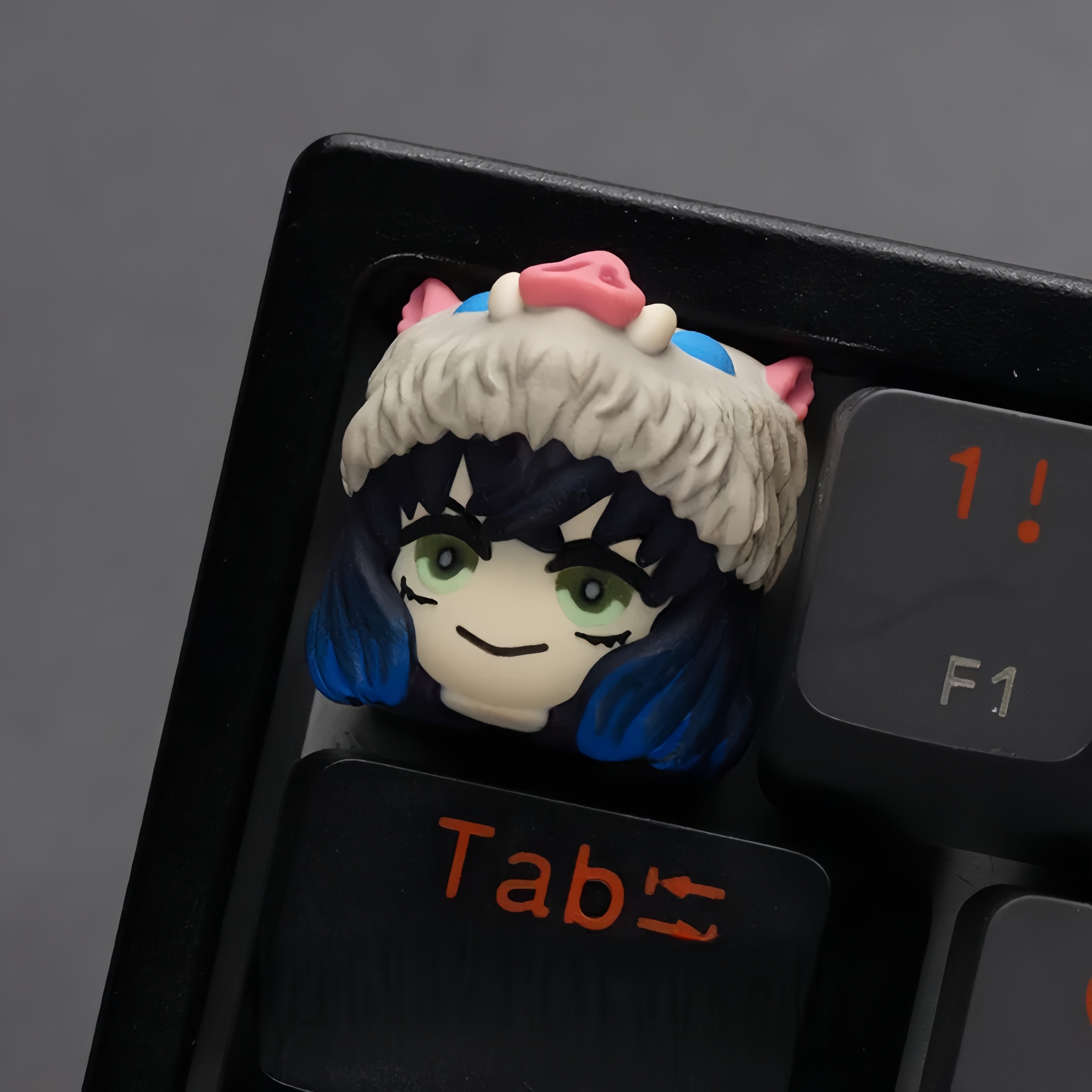 Demon Slayer Inosuke Hashibira Resin Artisan Keycap – ESC Key