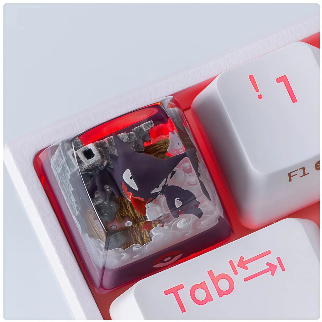 Pokémon Gengar Crystal Resin Artisan Keycap – ESC Key