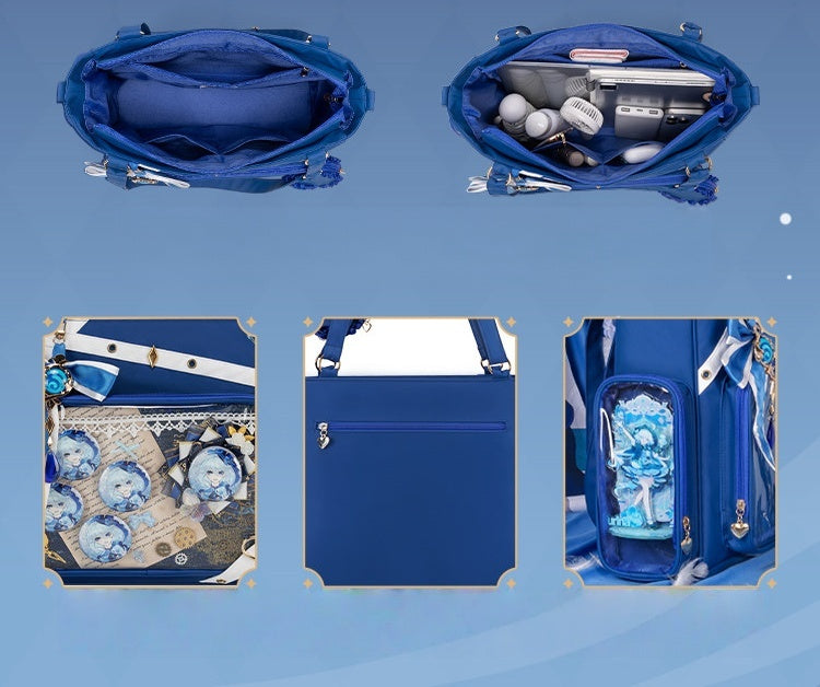 Furina Ita Bag Crossbody – Large Capacity Pin Display Itabag (With Insert Board)