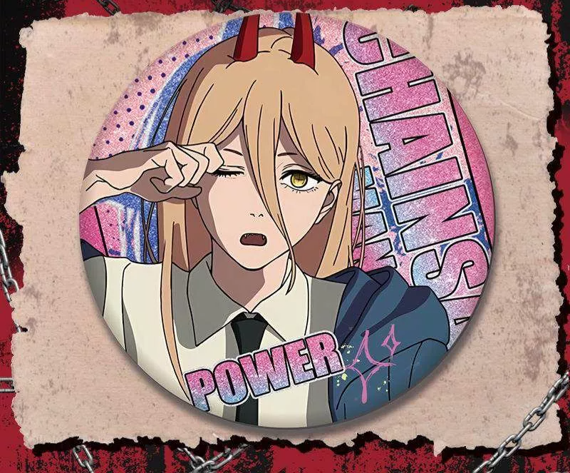Chainsaw Man Fanmade Button Pin