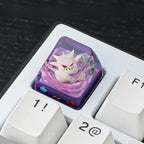 Pokémon Gengar Crystal Resin Artisan Keycap – White Edition