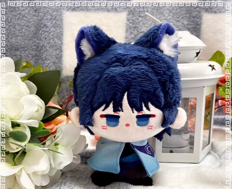 Genshin Impact Wanderer 12cm Sitting Posture Plush Doll Keychain