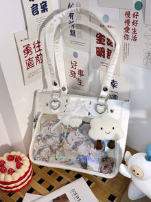 RunawayBunny Silver Clear Window Ita Bag Tote