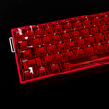 Vermilion Seal Transparent PC Keycap Set – 132 Keys