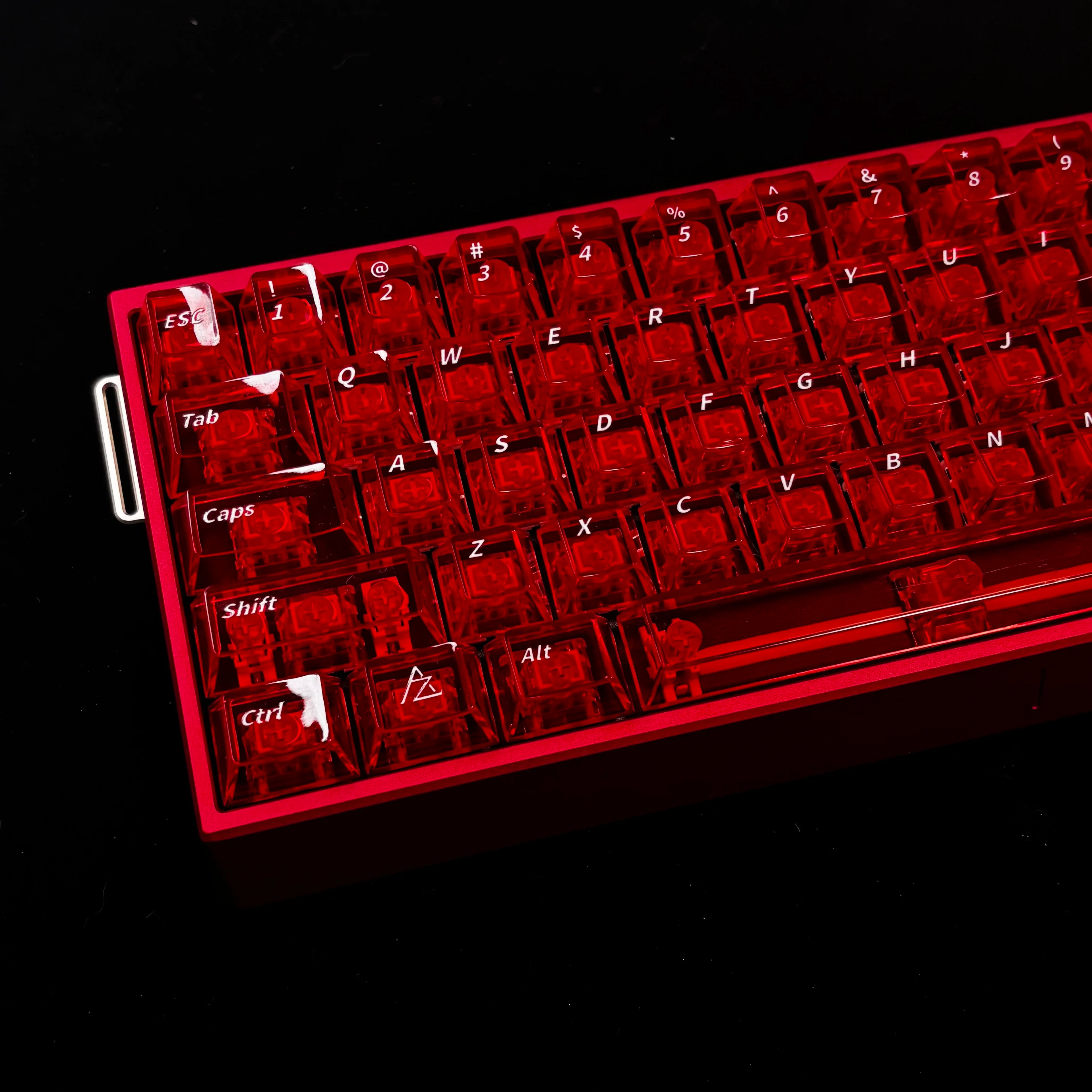 Vermilion Seal Transparent PC Keycap Set – 132 Keys
