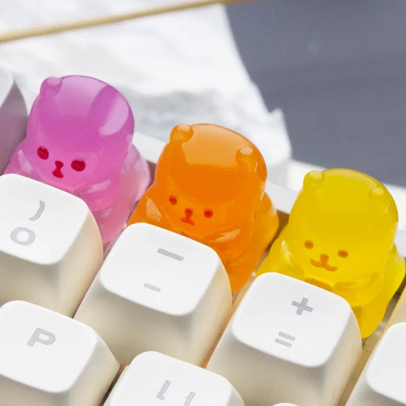 Orange Gummy Bear Translucent Resin Artisan Keycap – ESC Key