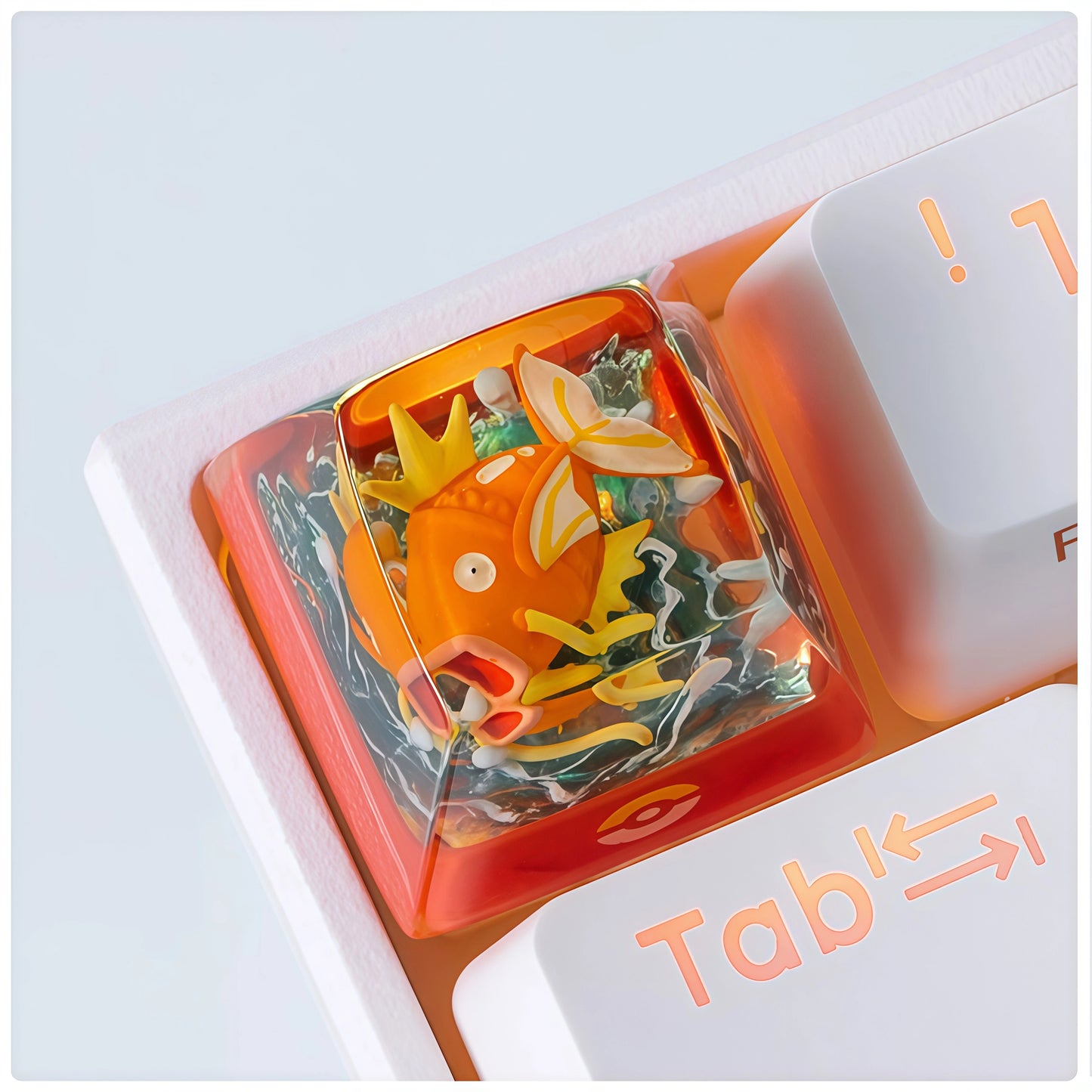 Pokémon "Magikarp" Artisan Keycap - Crystal Resin Edition