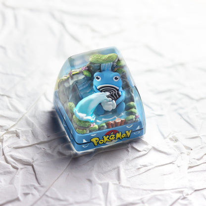 Pokémon "Poliwag" Artisan Keycap - Crystal Resin Edition