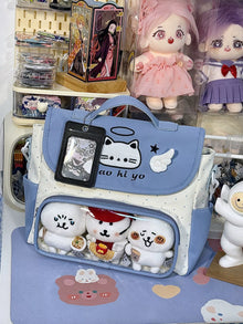 Kawaii Cat Mini Ita Bag (Clear Window)