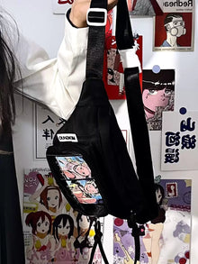 Mini Ita Sling Bag – Clear Window Crossbody Pin Display Bag