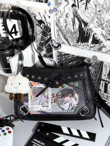 Colorblock Ribbon Ita Bag Crossbody