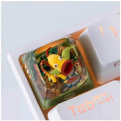 Pokémon "Weepinbell" Artisan Keycap - Crystal Resin Edition