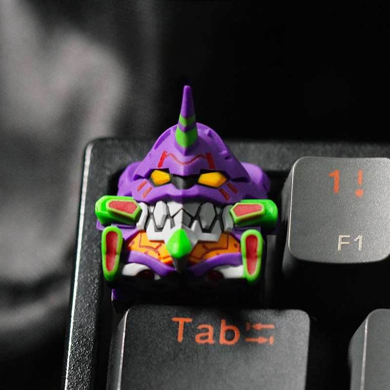Neon Genesis Evangelion EVA Unit-01 Translucent Resin Artisan Keycap – ESC Key