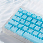 Vermilion Seal Transparent PC Keycap Set – 132 Keys