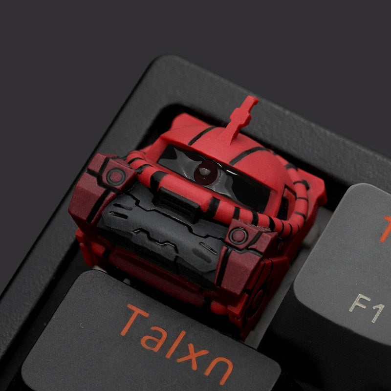 Mobile Suit Gundam Zaku II Red Translucent Resin Artisan Keycap – ESC Key