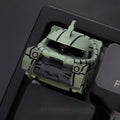 Mobile Suit Gundam Zaku II Green Translucent Resin Artisan Keycap – ESC Key