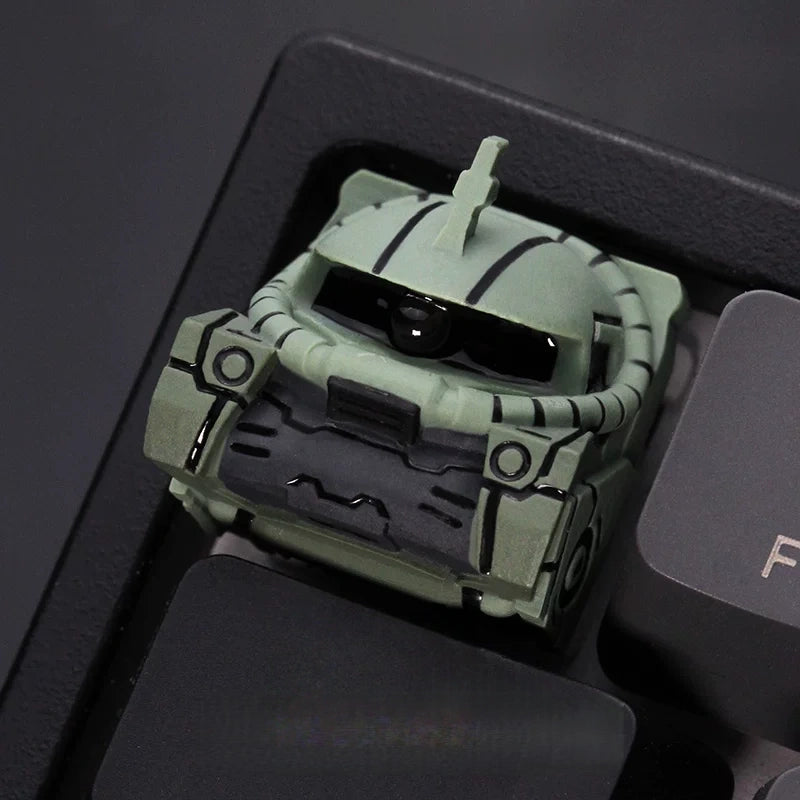 Mobile Suit Gundam Zaku II Green Translucent Resin Artisan Keycap – ESC Key
