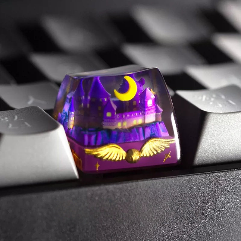Harry Potter Hogwarts Night Castle Resin Artisan Keycap – ESC Key