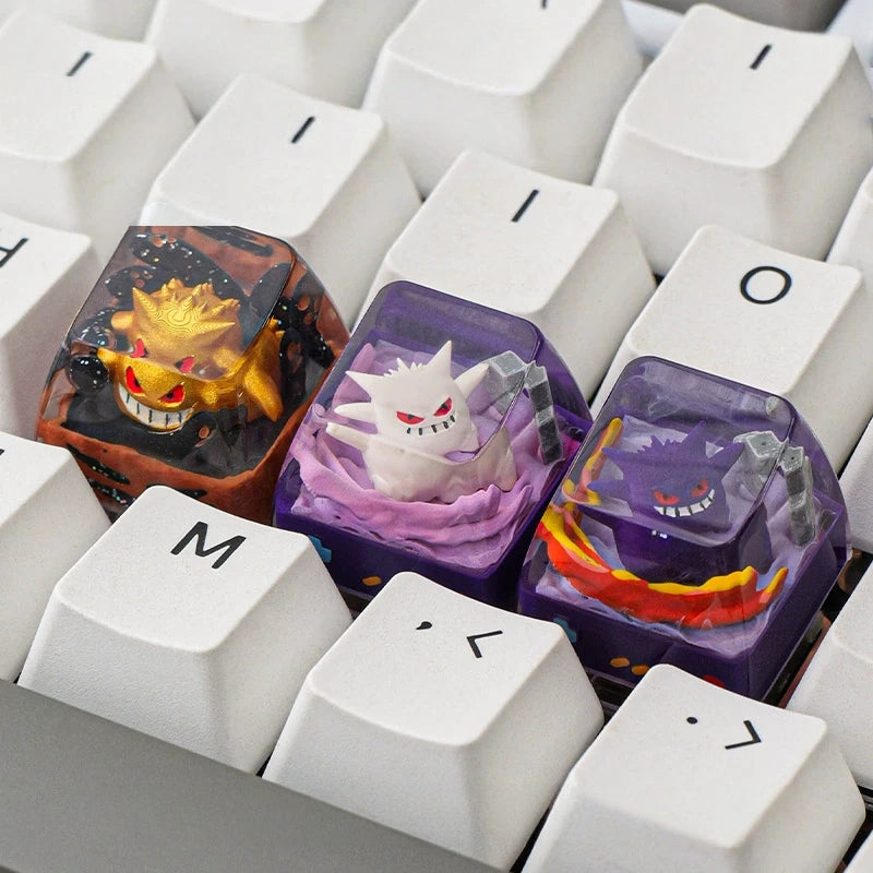 Pokémon Gengar Crystal Resin Artisan Keycap – ESC Key