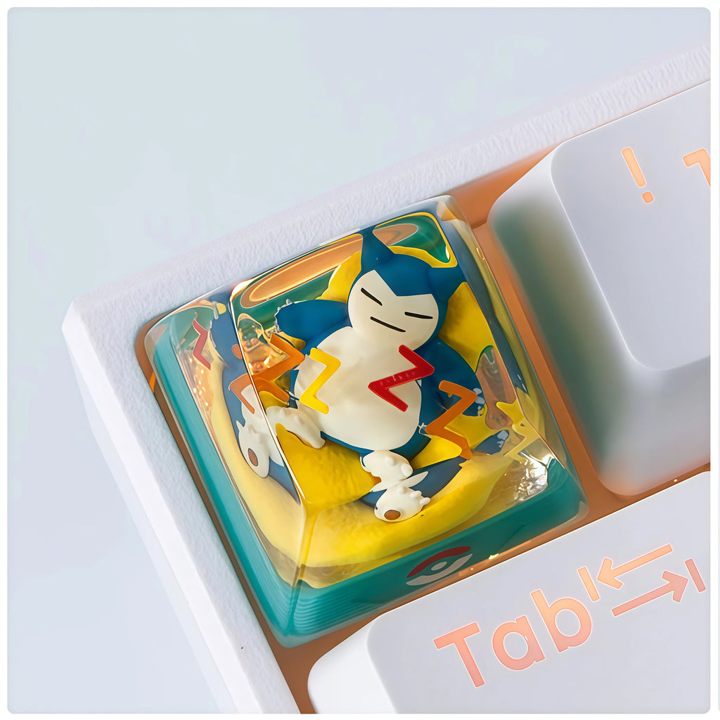 Pokémon Snorlax Crystal Resin Artisan Keycap – ESC Key