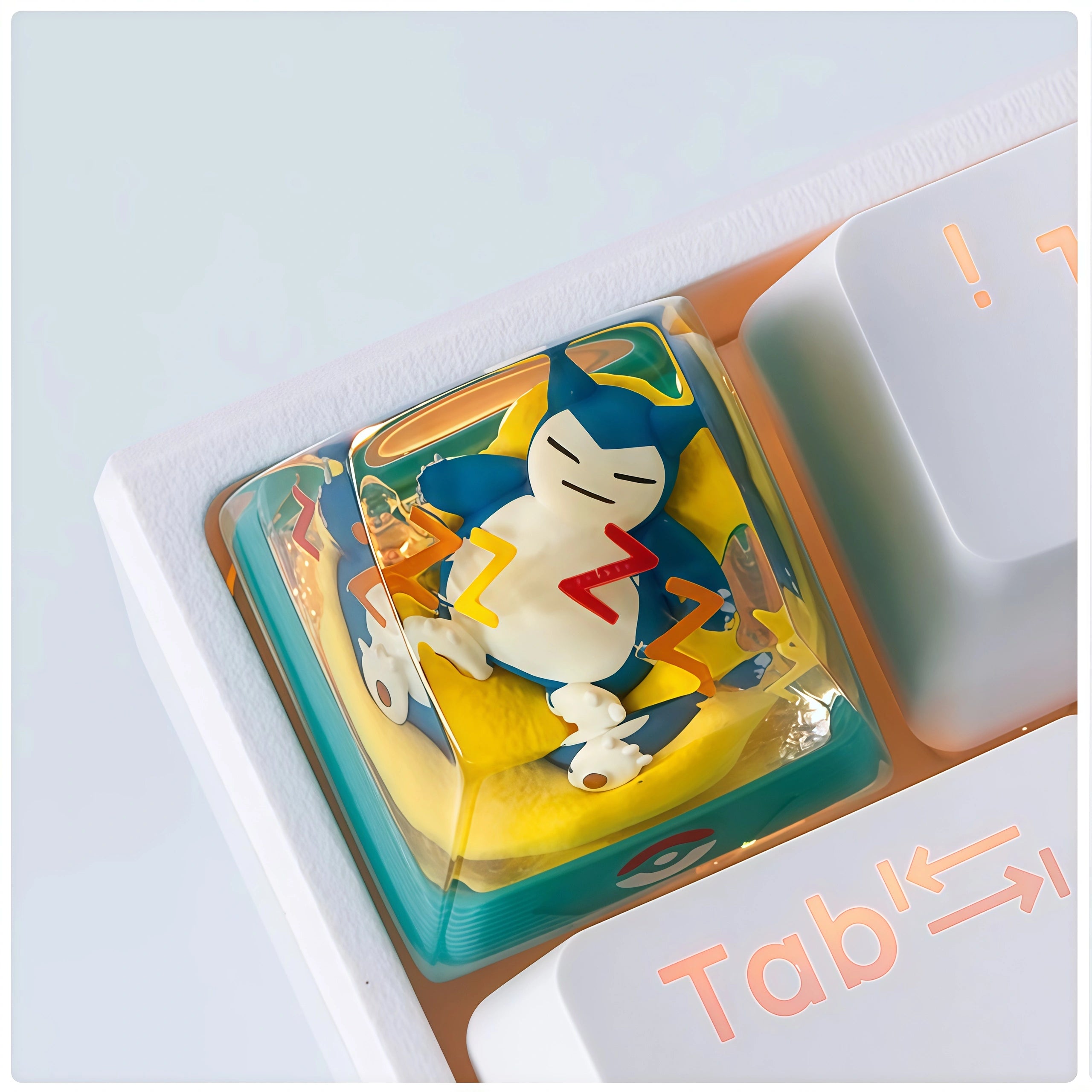 Pokémon Snorlax Crystal Resin Artisan Keycap – ESC Key