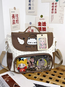 Kawaii Cat Mini Ita Bag (Clear Window)