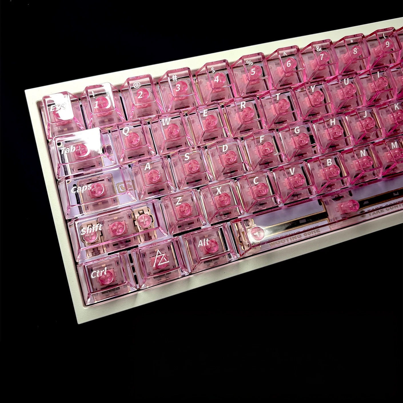 Peach Blossom Ice Crystal Translucent Keycaps (PC OEM) – 132 Keys