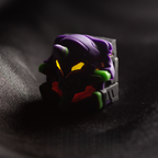 Neon Genesis Evangelion EVA Unit-01 Translucent Resin Artisan Keycap – ESC Key