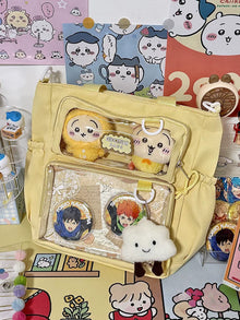 Basic Clear-Window Ita Bag Crossbody (Large Capacity)