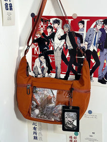 Sporty Dumpling Ita Bag Crossbody (10cm Doll Window) – Brick Red