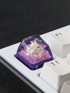 Pokémon Gengar Crystal Resin Artisan Keycap – White Edition