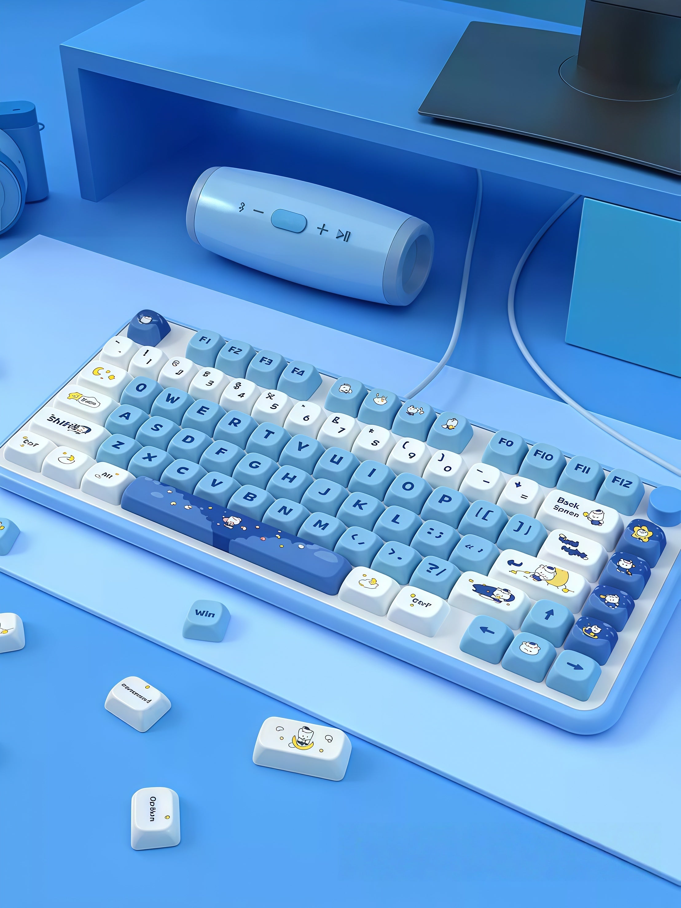Goodnight Bear MOT Profile Dye-Sub Keycap Set