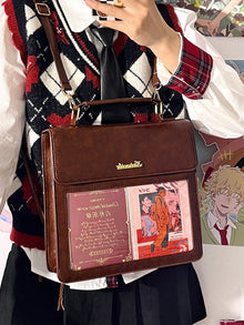 Japanese-Style Lolita JK PU Itabag Satchel