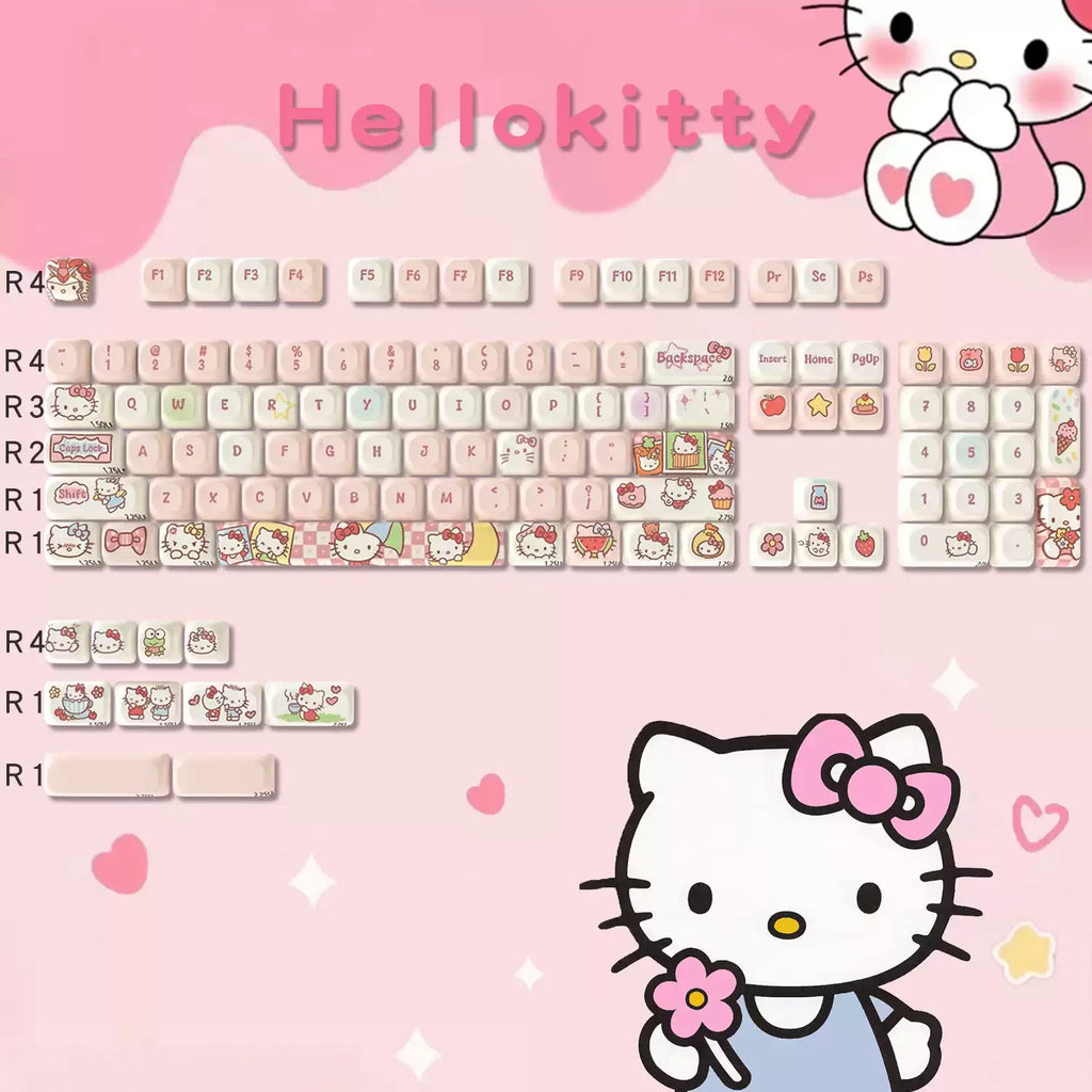 Hello Kitty MOA Profile PBT Keycap Set