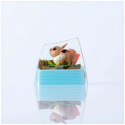 Pokémon "Eevee" Artisan Keycap - Crystal Resin Edition