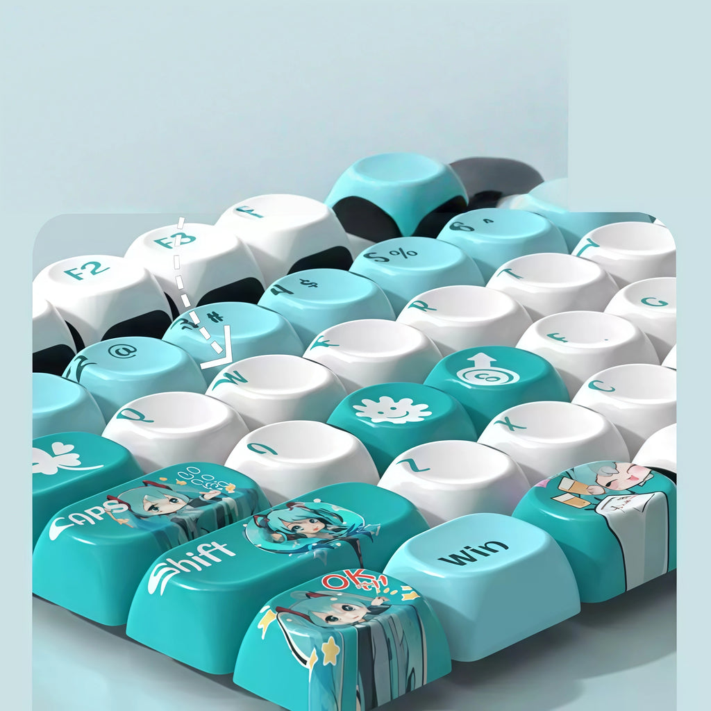 Hatsune Miku MOA Profile PBT Keycap Set