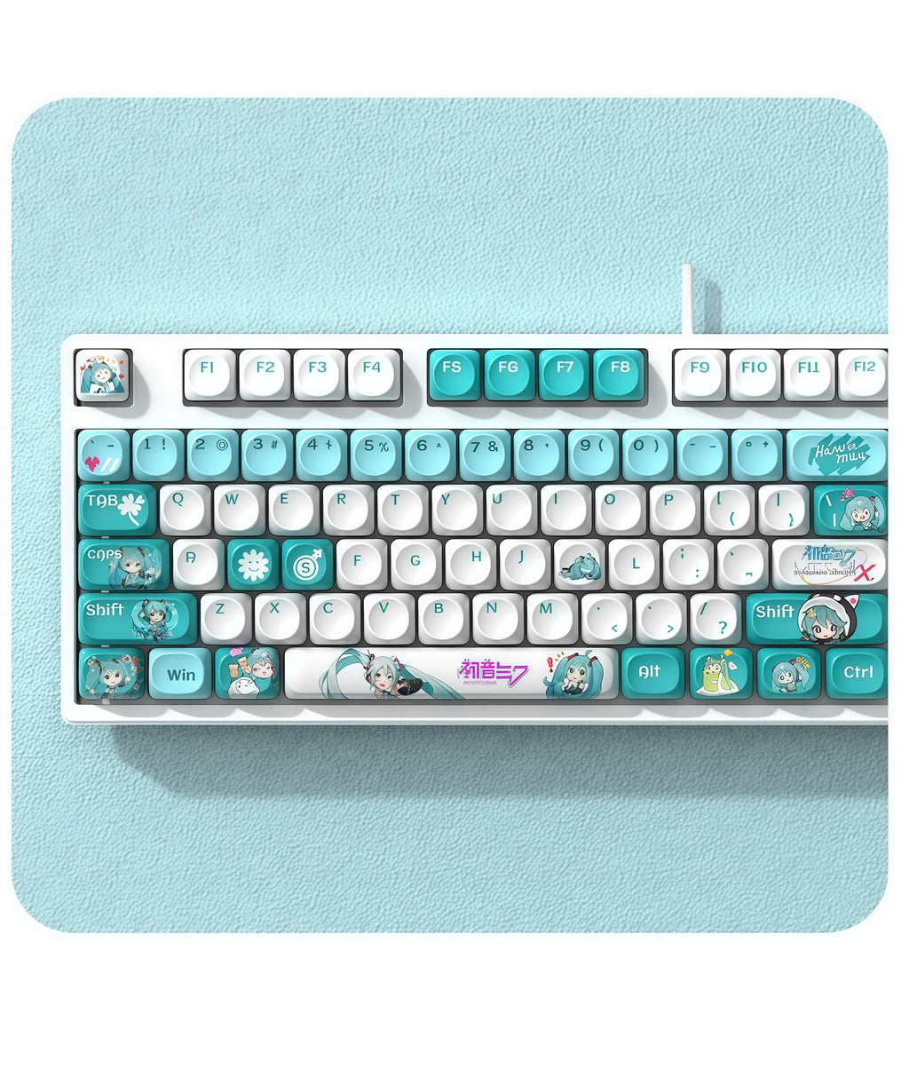 Hatsune Miku MOA Profile PBT Keycap Set