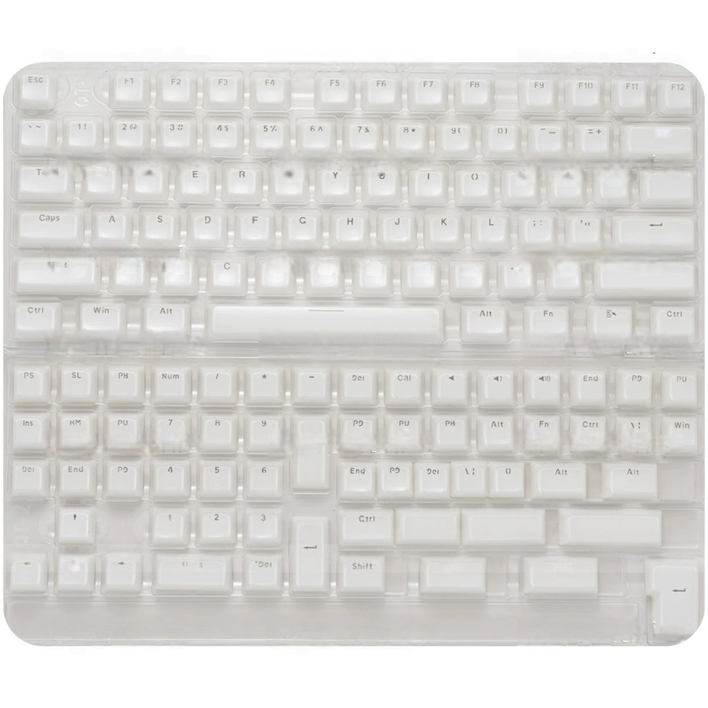 Vermilion Seal Transparent PC Keycap Set – 132 Keys